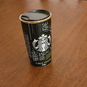 Starbucks Times Square New York City 2015 Ceramic Tumbler Travel Mug Broadway